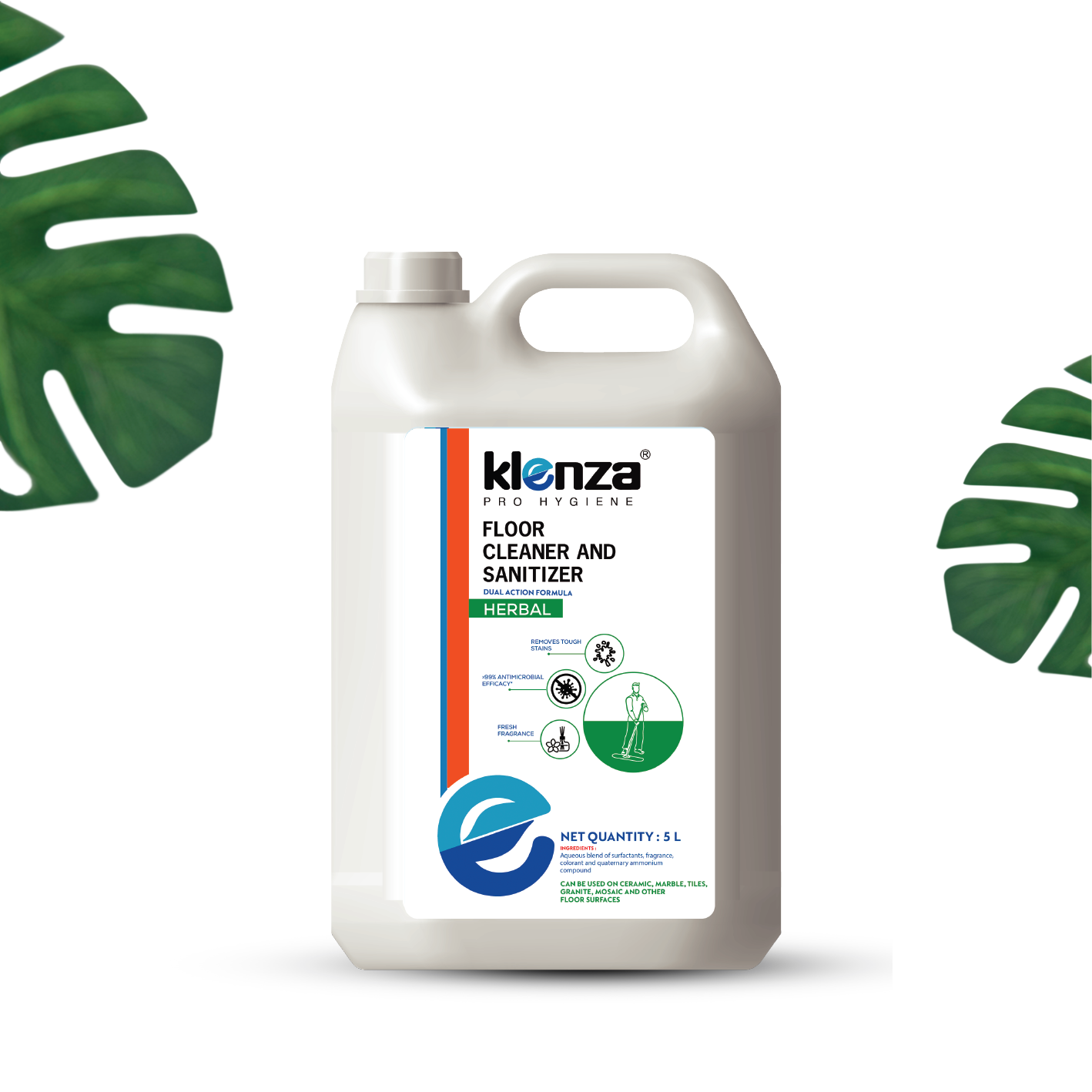 Klenza Floor Cleaner  And Sanitizer - Herbal