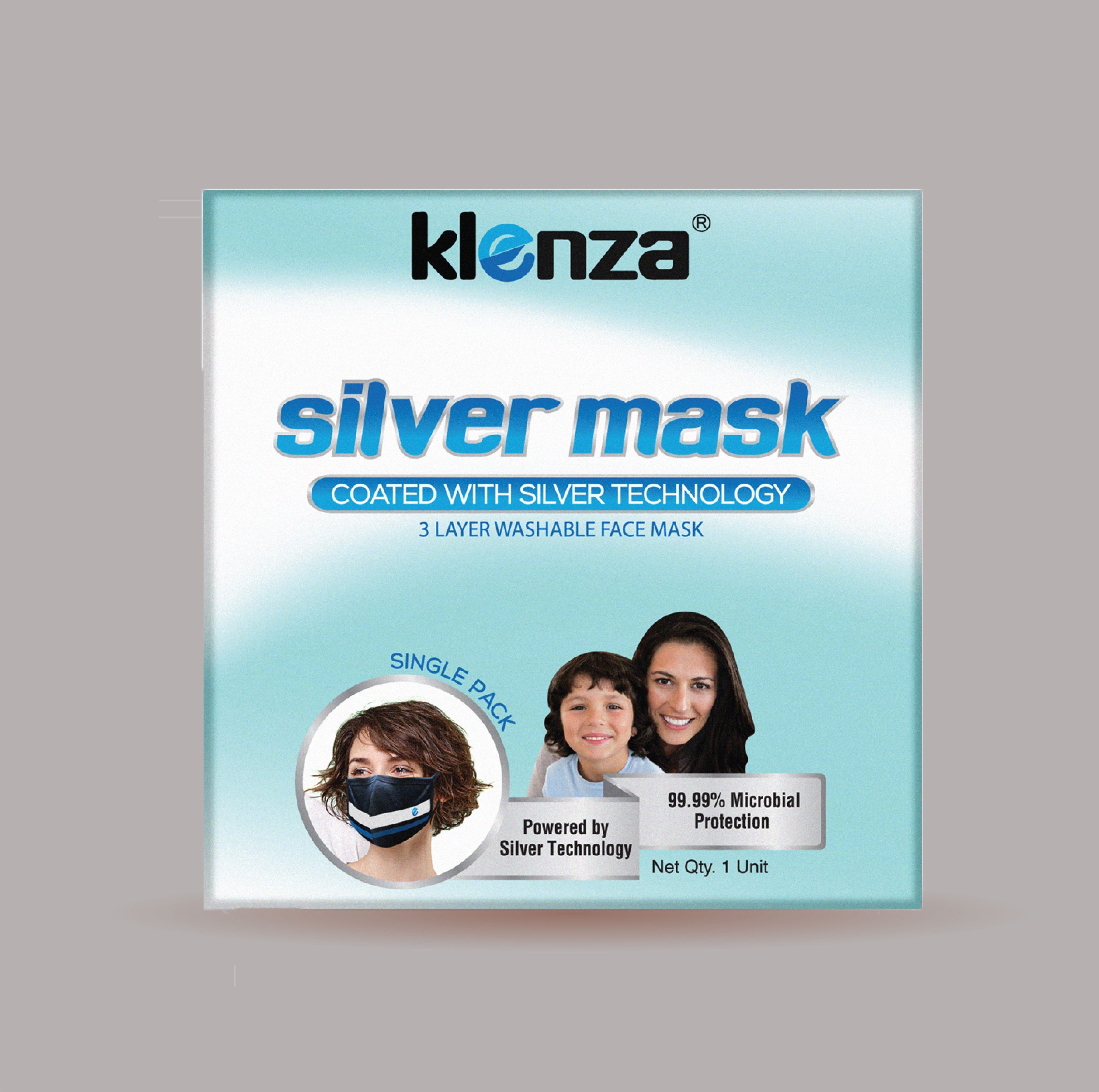 Klenza Silver Mask  Navy Blue